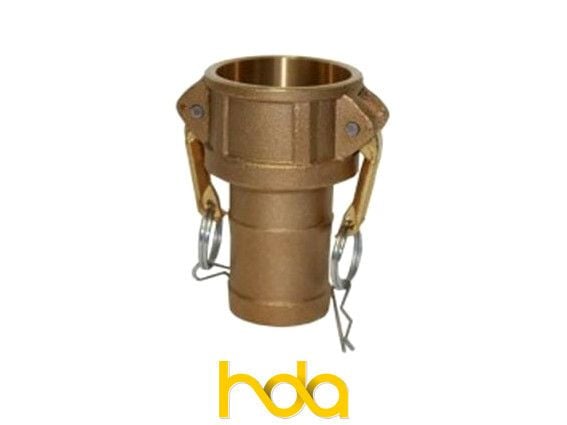 Brass Type-C Camlock. Female Coupler X Hosetail. Brass Type-C Camlock. Female Coupler X Hosetail.