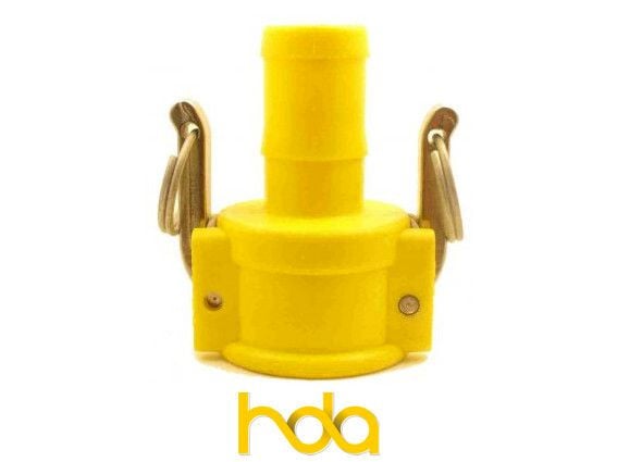 Nyglass Type-C Camlock. Female Coupler X Hosetail. Nyglass Type-C Camlock. Female Coupler X Hosetail.