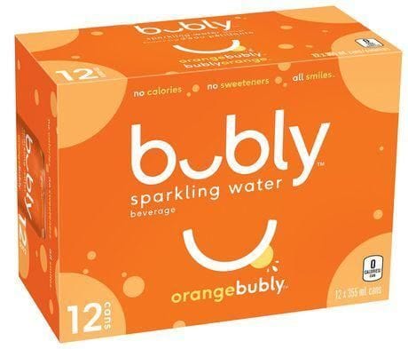 BUBLY SPARKLING WATER ORANGE 12X355ML (22/TI)