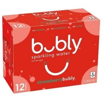 BUBLY SPARKLING WATER STRAWBRY 12X355ML (22/TI)