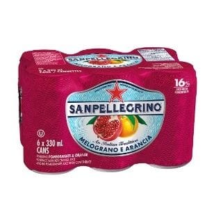 SAN PELLEGRINO - MELOGRANO E ARANCIA (POMEGRANATE & ORANGE)  4X(6X330ML) CAN (156/SKID)