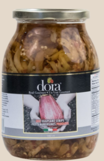 DORA EGGPLANT STRIPS IN OIL (MILD) 9X1062ML (81/SKID)