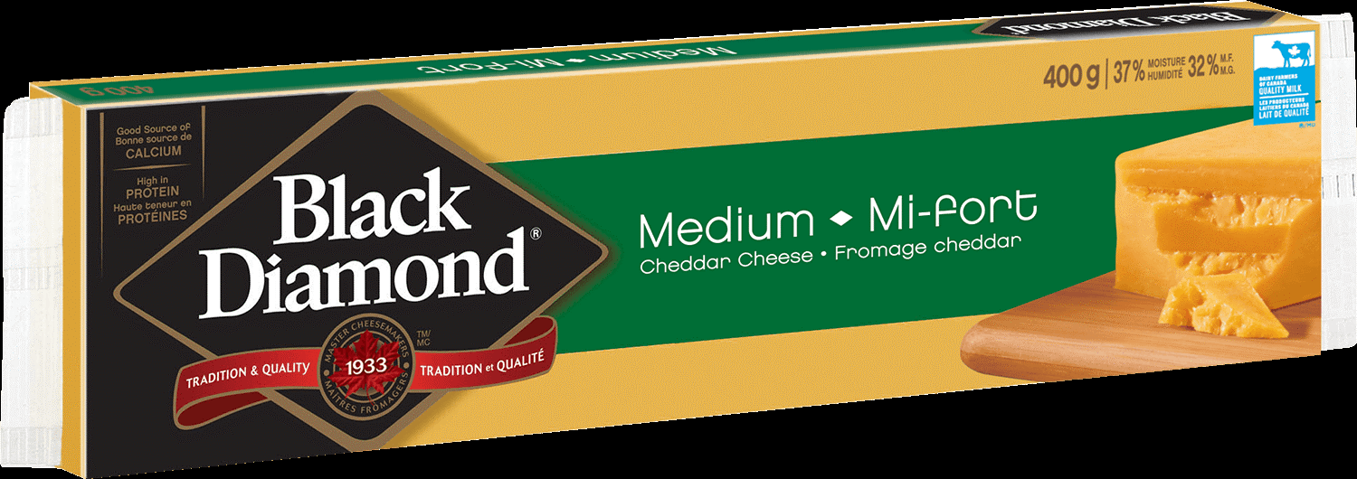 BLACK DIAMOND MED COL CHEDDAR 21X400G