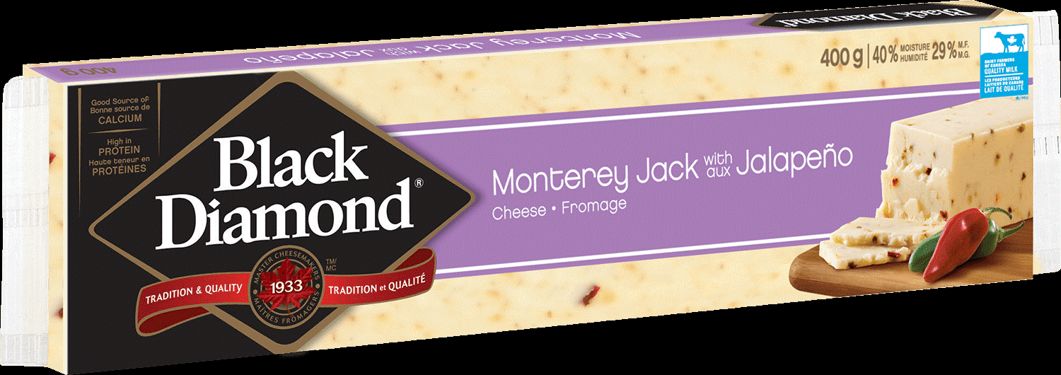 BLACK DIAMOND MONTEREY JACK JALAPENO 21X400G