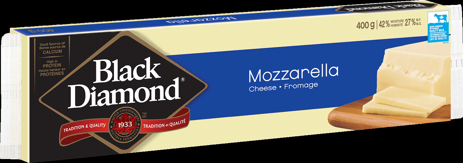 BLACK DIAMOND MOZZARELLA CHEESE 21X400G