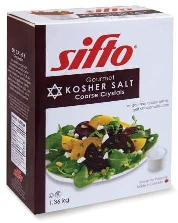 SIFTO KOSHER SALT 12X1.36KG (60/SKID)