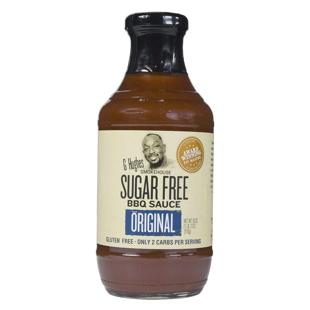 G HUGHES BBQ SAUCE SUGAR FREE ORIGINAL 6X490ML (180/SKID)