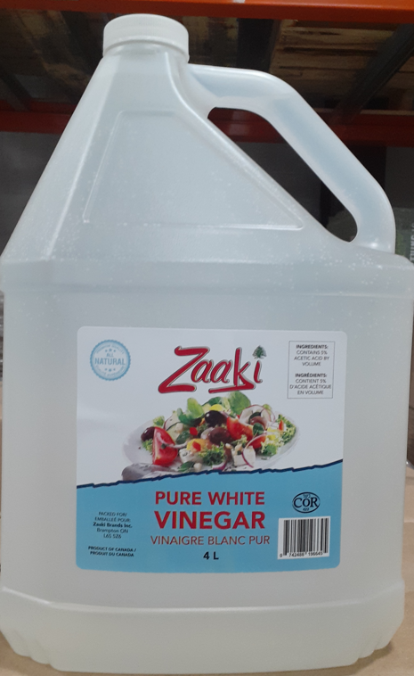 ZAAKI PURE WHITE VINEGAR 4X4L (52/SKID)