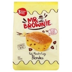 MR. BROWNIE BLONDIES WITH BELGIAN CHOCOLATE 12X200G(8EA)