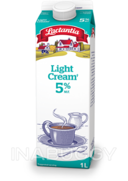 LACTANTIA 5% LITE CREAM 1L (16/CS)