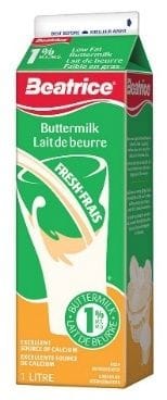 BEATRICE BUTTERMILK 1% 1L (16/CS)