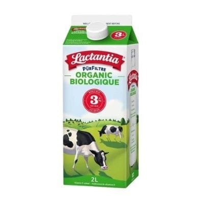 LACTANTIA PURFILTRE ORGANIC 3.8% WHOLE 2L (9/CS)