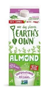 EARTH'S OWN ALMOND UNSWT ORIGINAL 6X1.89L (80/SKID)