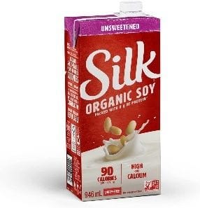 SILK ORGANIC SOY UNSWT ORIGINAL 12X946ML-UHT