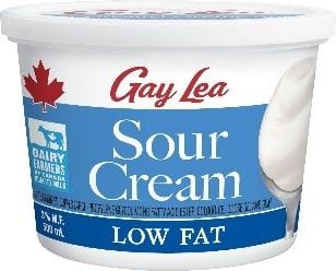 GAY LEA SOUR CREAM 3% LOW FAT 500ML (12/CS)