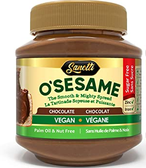 O'SESAME SPREAD VEGAN SUGAR FREE CHOC 12X370G