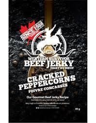 WESTERN SURVIVOR BEEF JERKY - CRACKED PEPPERCORN 45 G/ 12