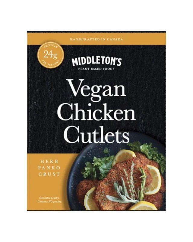 MPB 073 MIDDLETON'S PLANT-BASED FOODS - VEGAN CHICKEN CUTLET 290 G/ 12