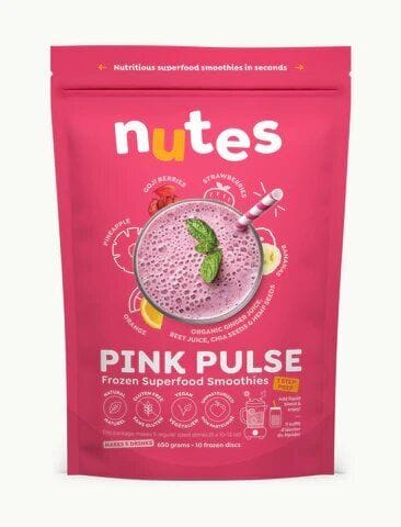 NUTES NUTRITION FROZEN SUPERFOOD SMOOTHIES - PINK PULSE 650 G/ 6