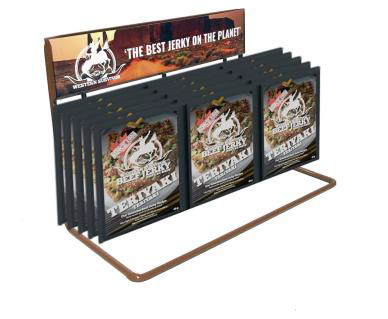 WESTERN SURVIVOR BEEF JERKY DIPLAYER - 3 PEG (36 UNITS)   1 x Western Survivor Beef Je...