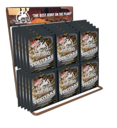 WBJ P 030 WESTERN SURVIVOR BEEF JERKY DIPLAYER - 6 PEG (72 UNITS)   1 x Western Survivor Beef Je...