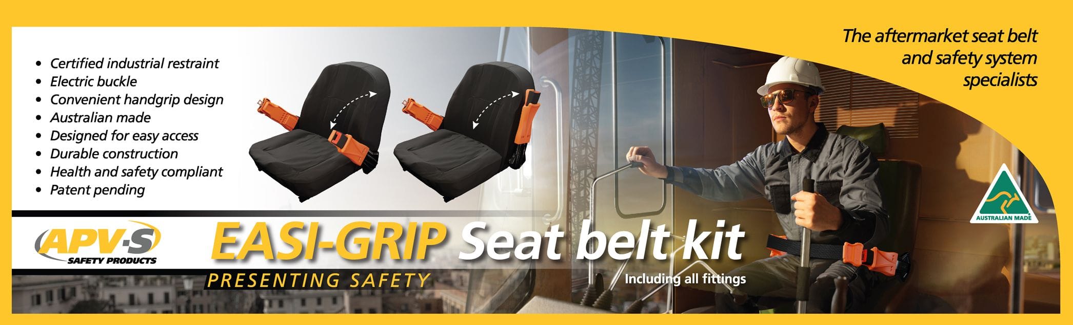 APV Easi-Grip seat belt kit