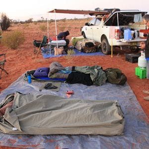 Simpson Desert Camp site