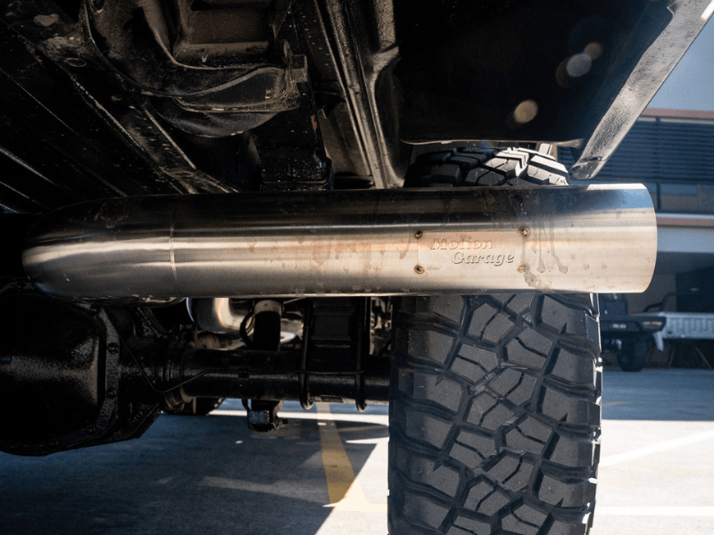 Custom stainless exhaust on 1997 Ford F-250