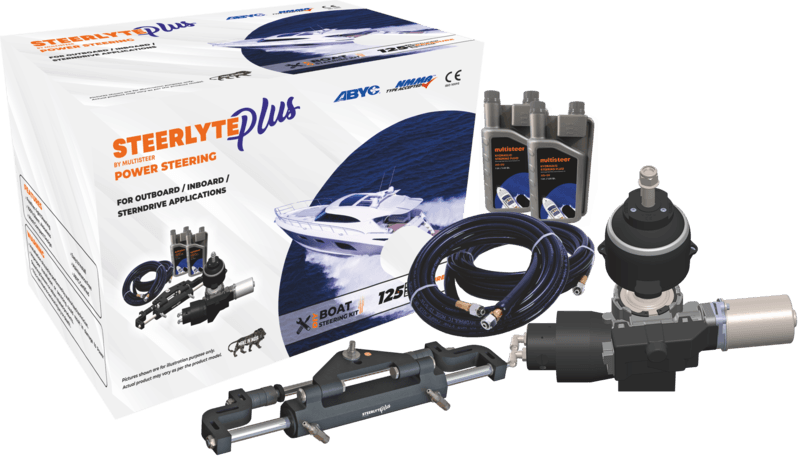 Steerlyte Plus Packaged Power Steering System for Engines up to 350 HP (SPPS-UHP-33) Steerlyte Plus Packaged Power Steering System for Engines up to 350 HP (SPPS-UHP-33)