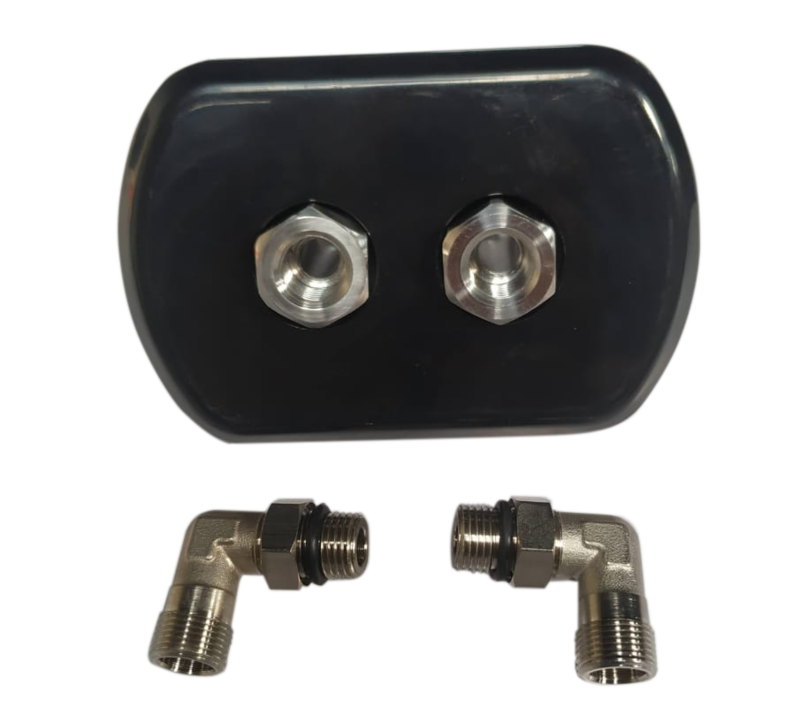 Hydraulic Hose Accessory - Bulkhead Fitting (Black) [HT-HB-90]