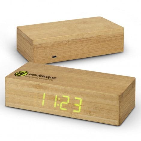 Bamboo Clock and Charger