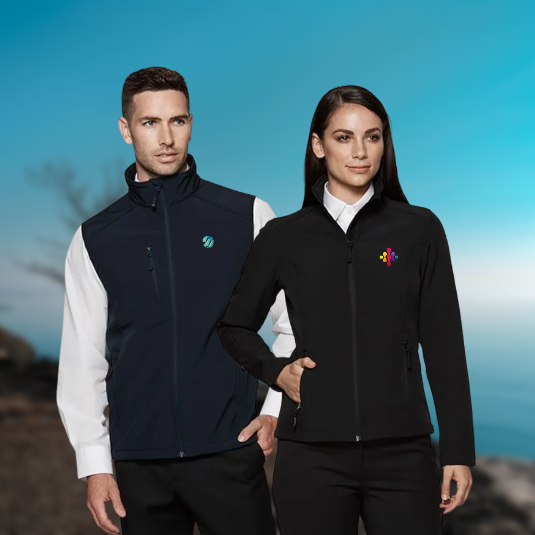 Models wearing Promotional Jacket and Vest