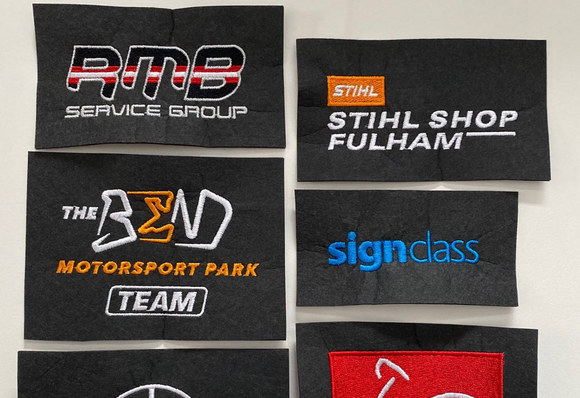 Custom branding embroidery examples