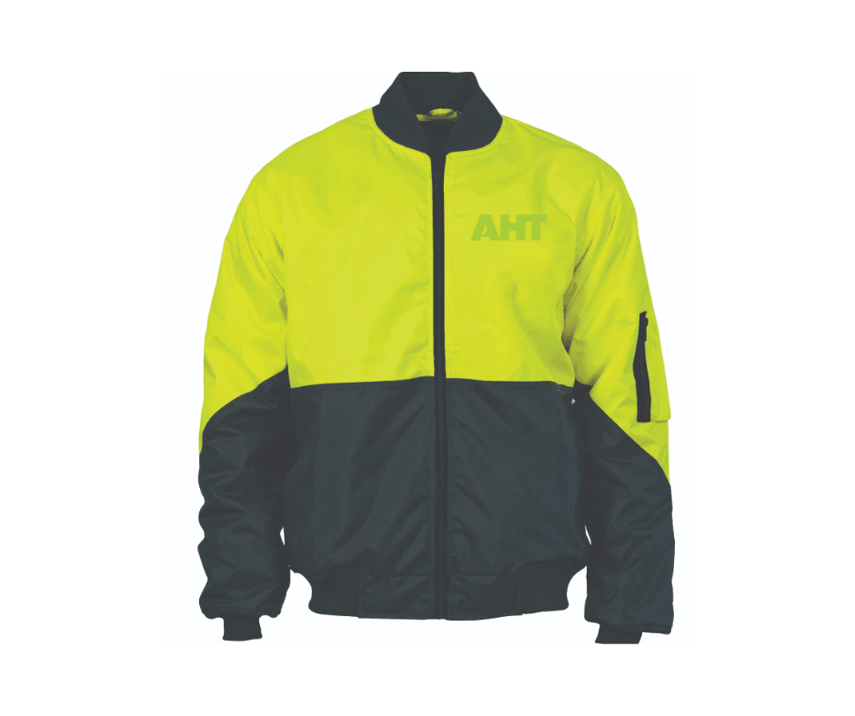 AHT Hi Vis Bomber Jacket AHT Hi Vis Bomber Jacket