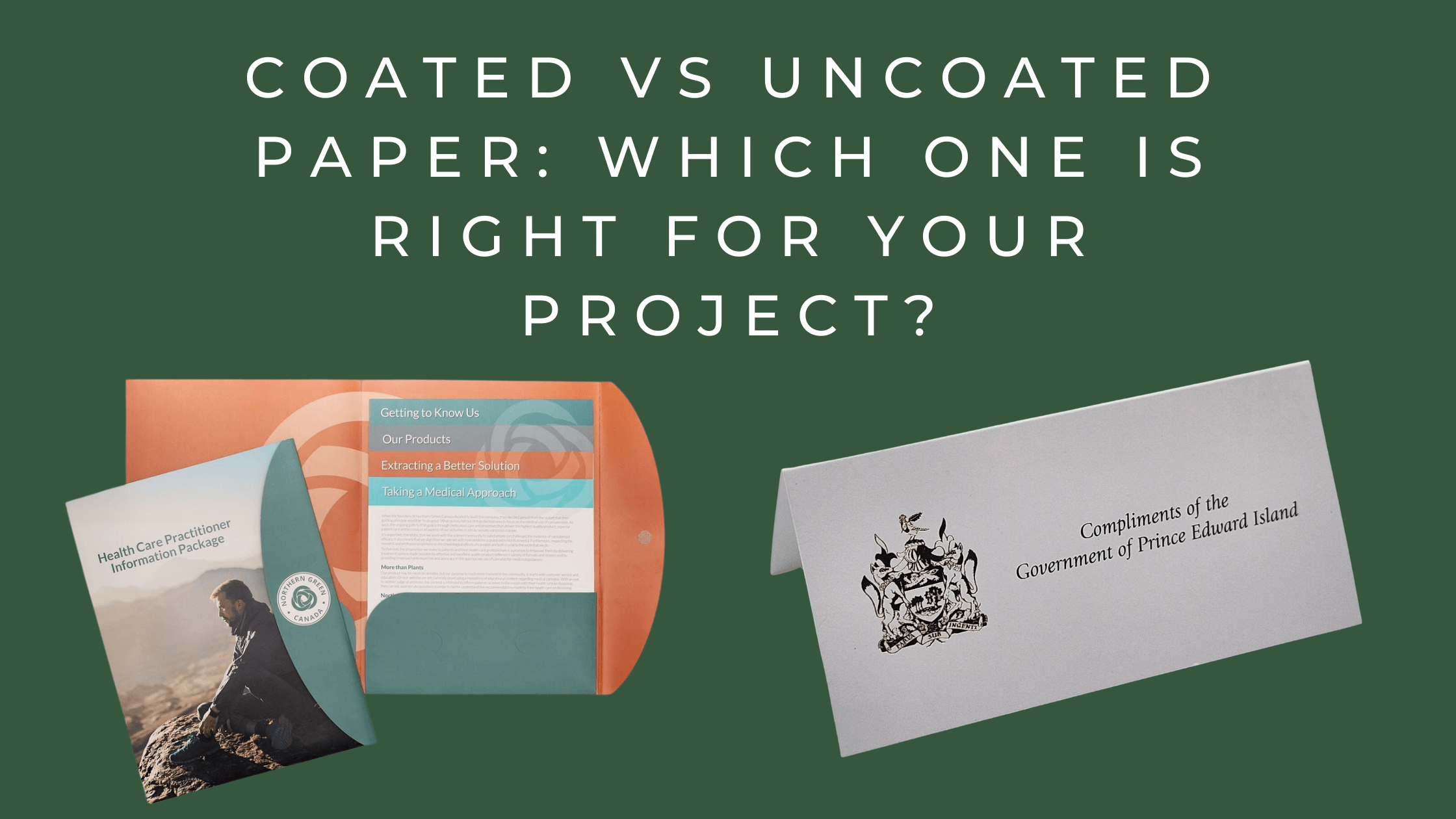 Uncoated Paper Example Coated vs Uncoated Paper for Printing | Evergreen Graphics