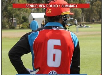 Senior Men's Match Report - Round 1