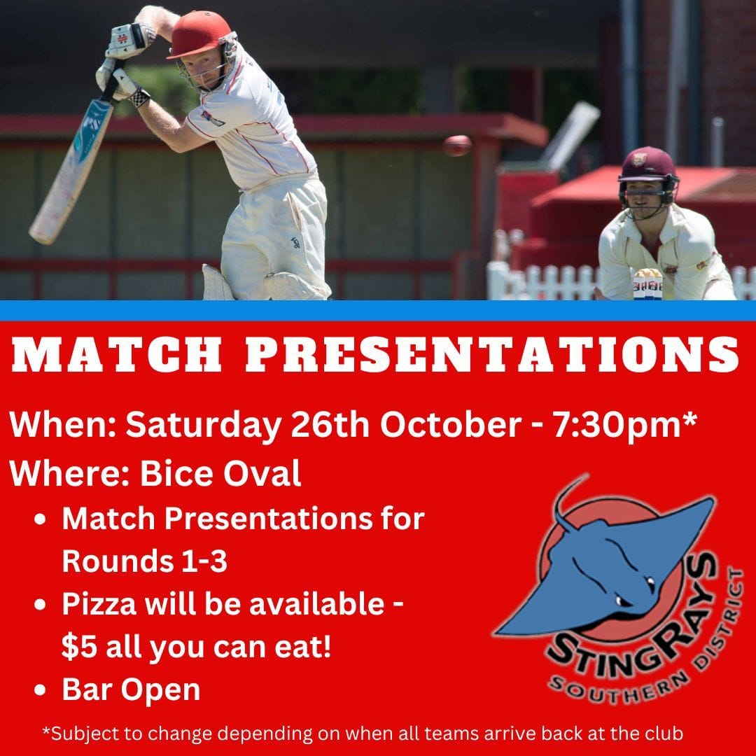 Match Presentations this Saturday at the club