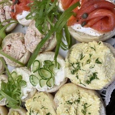 Open Face Bagels