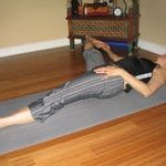 Lying Down Hand To Foot Pose Image -619fc9d42f884