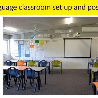 Language Classroom setup - TPRS Posters for comprehensible input