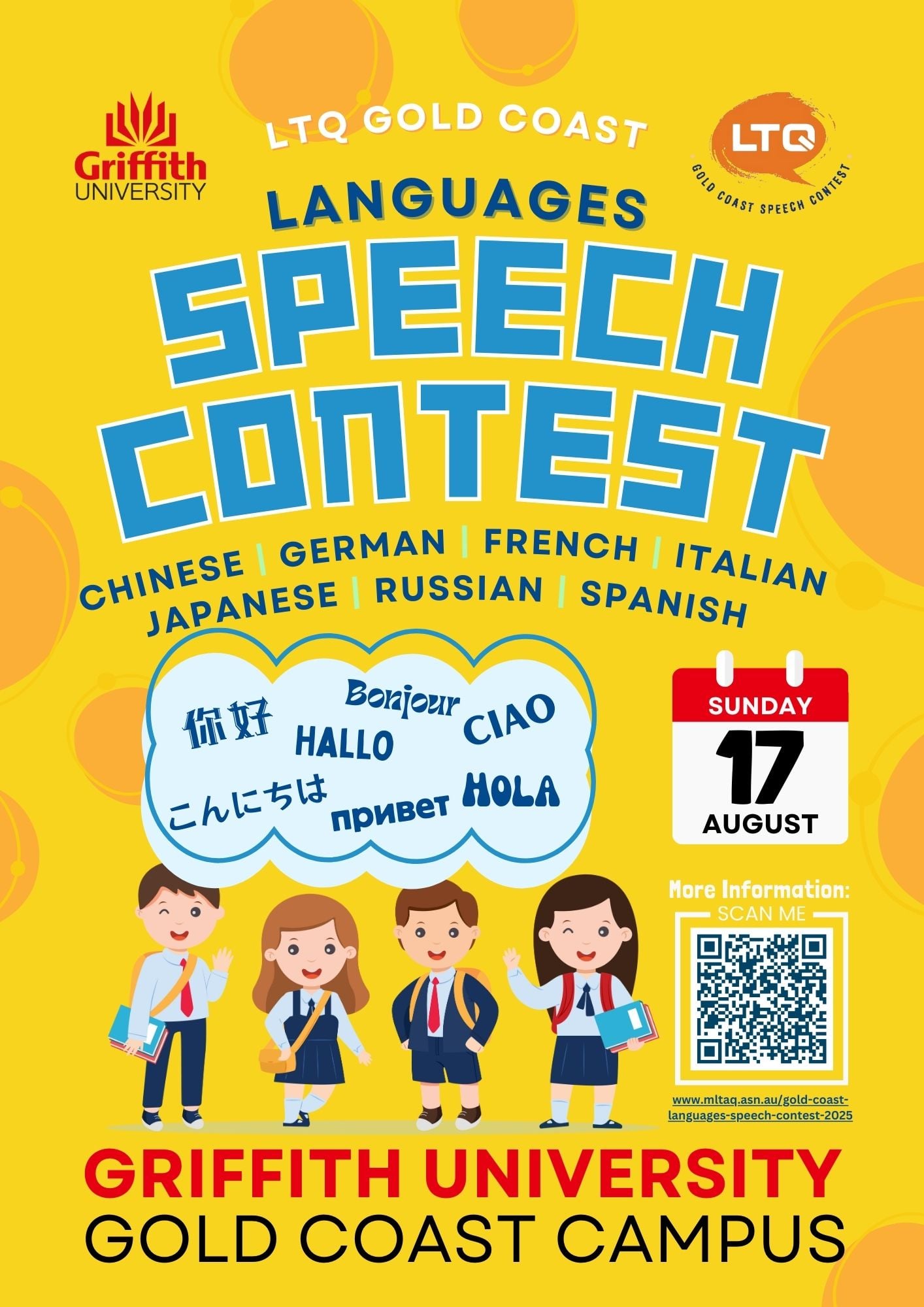 2025 Gold Coast Languages Speech Contest LTQ (MLTAQ)