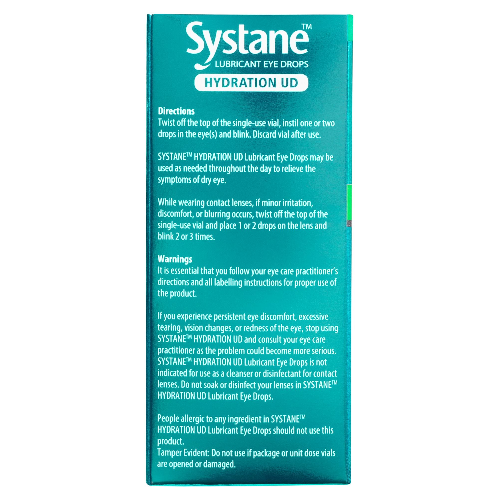 Systane Lubricant Eye Drops Hydration UD