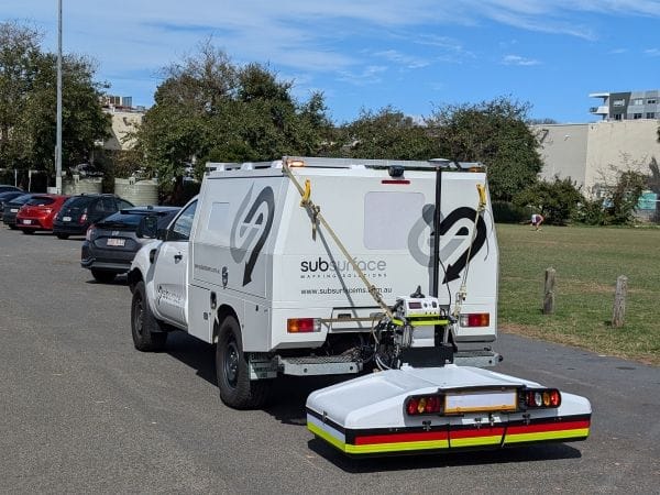 Vehicle-mounted GPR radar surveys A Subsurface Mapping Solutions vehicle-mounted GPR radar survey on the road