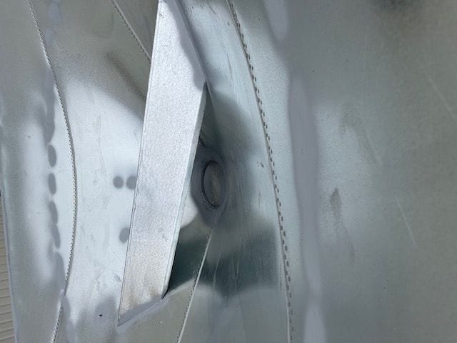 silo aeration duct