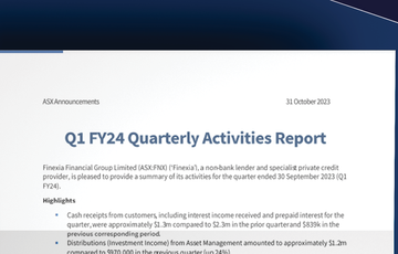 Q1 FNX FY24 Quarterly Activities Report