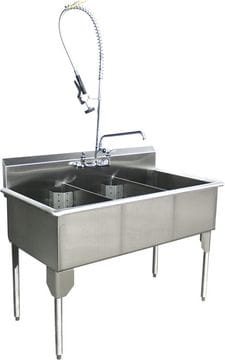 3 Compartment Sink Model 24-60-3