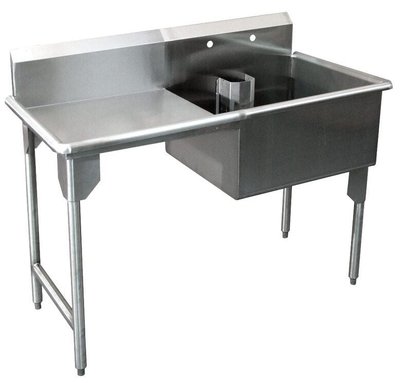 Single Compartment Sink with drainboard Model 24-24-1 DB Single Compartment Sink with drainboard Model 24-24-1 DB