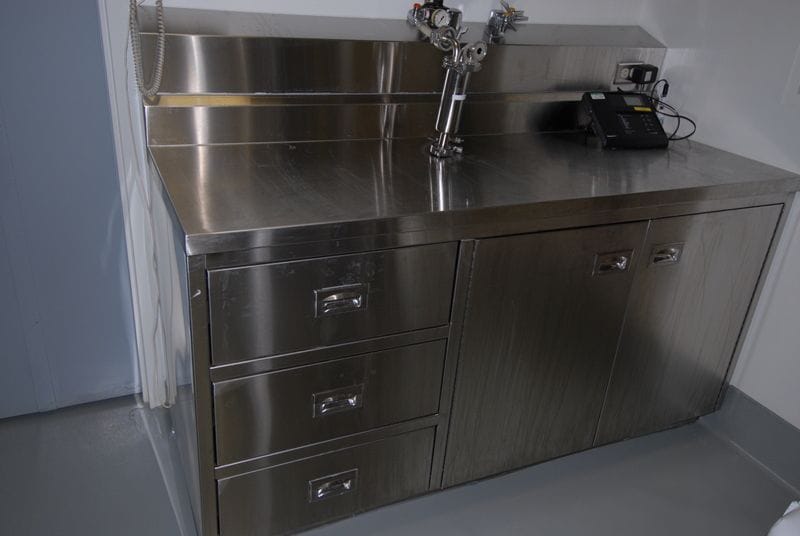 Work Top and Storage Cabinet