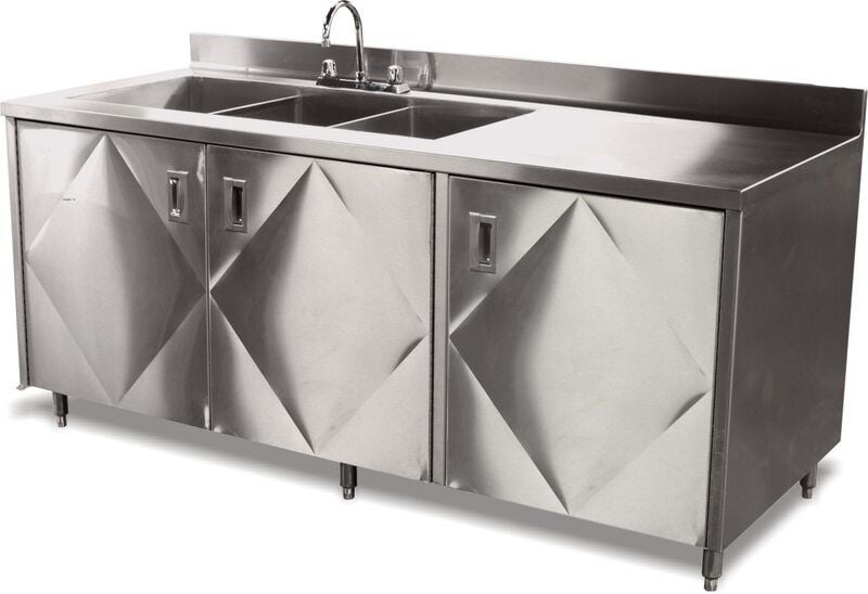 Cabinet with 3 Compartment Sink Cabinet with 3 Compartment Sink