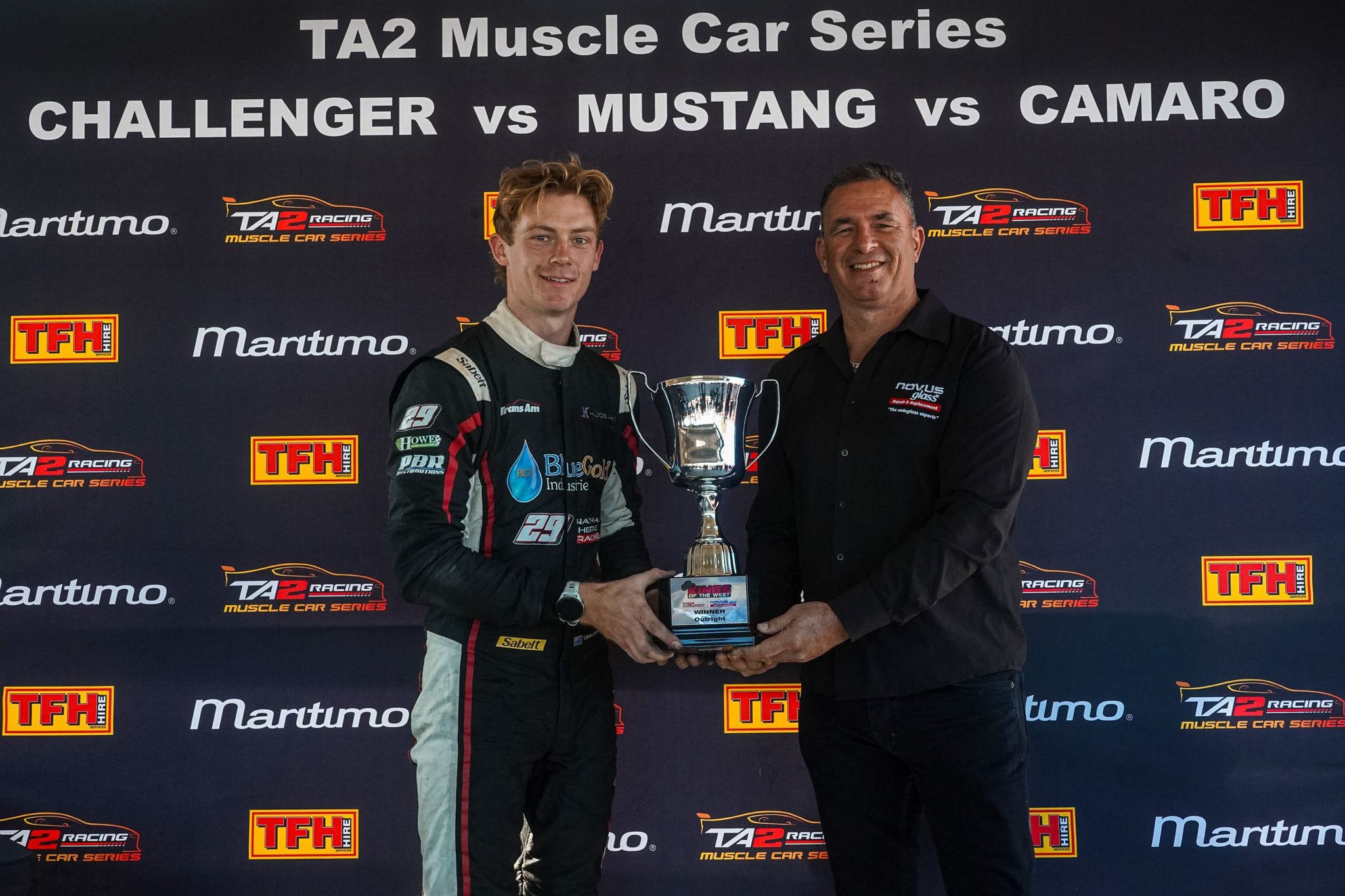 Herne and Rayner Crowned Novus Glass TA2 Kings of the West